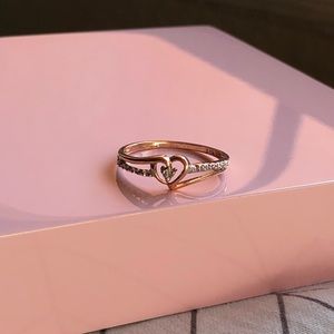 Zales rose gold promise ring